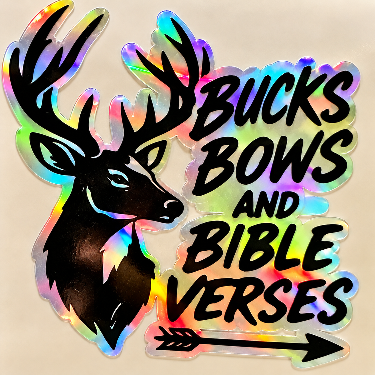Holographic Hunting Sticker Pack | Faith & Outdoors | Set of 3