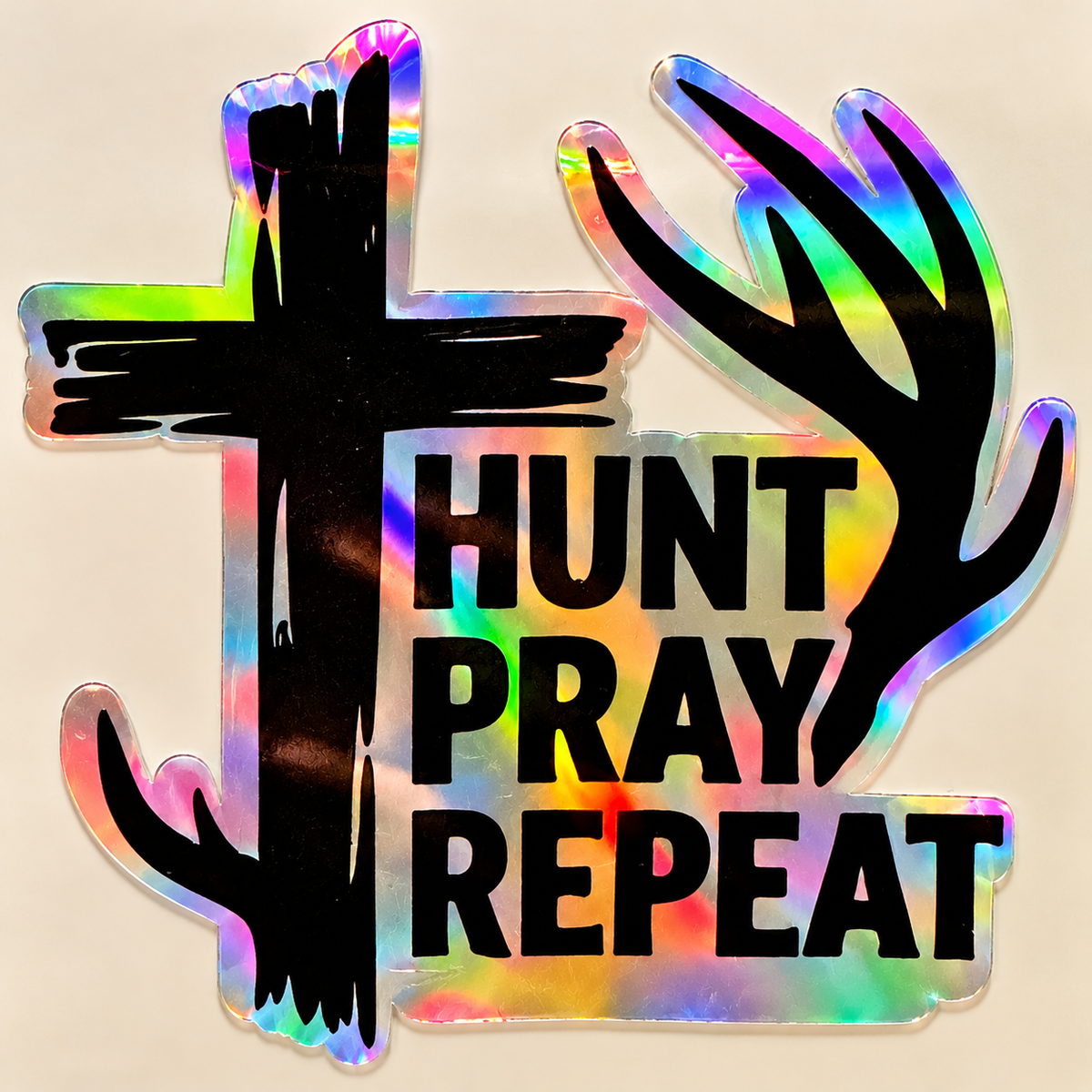 Holographic Hunting Sticker Pack | Faith & Outdoors | Set of 3