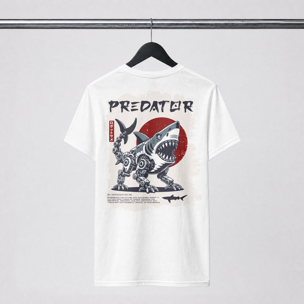 Predator Robot Shark Graphic Tee