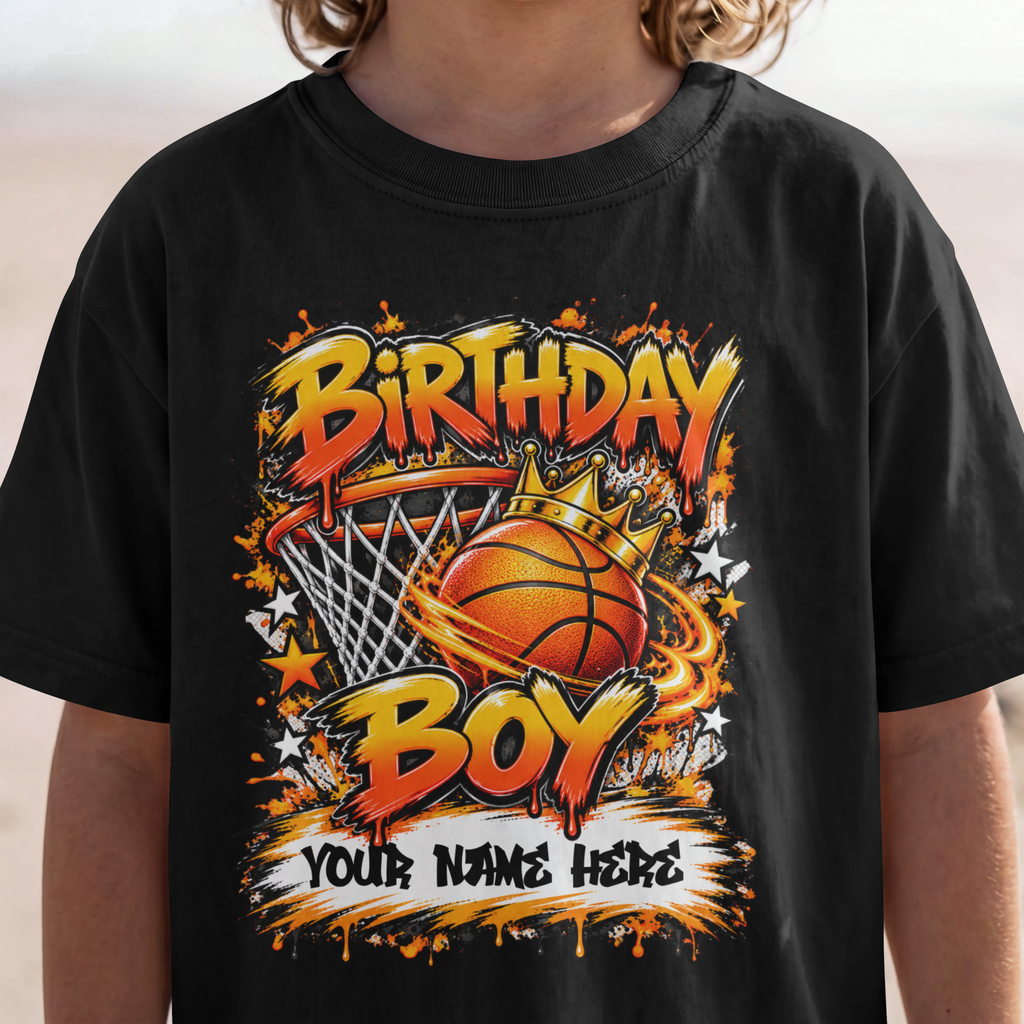 Birthday Boy Basketball Personalized T-Shirt