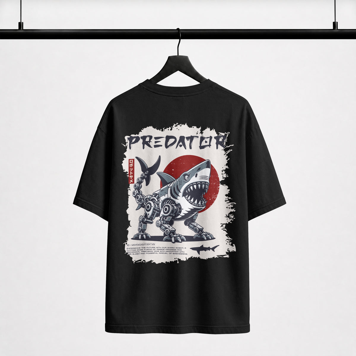 Predator Robot Shark Graphic Tee