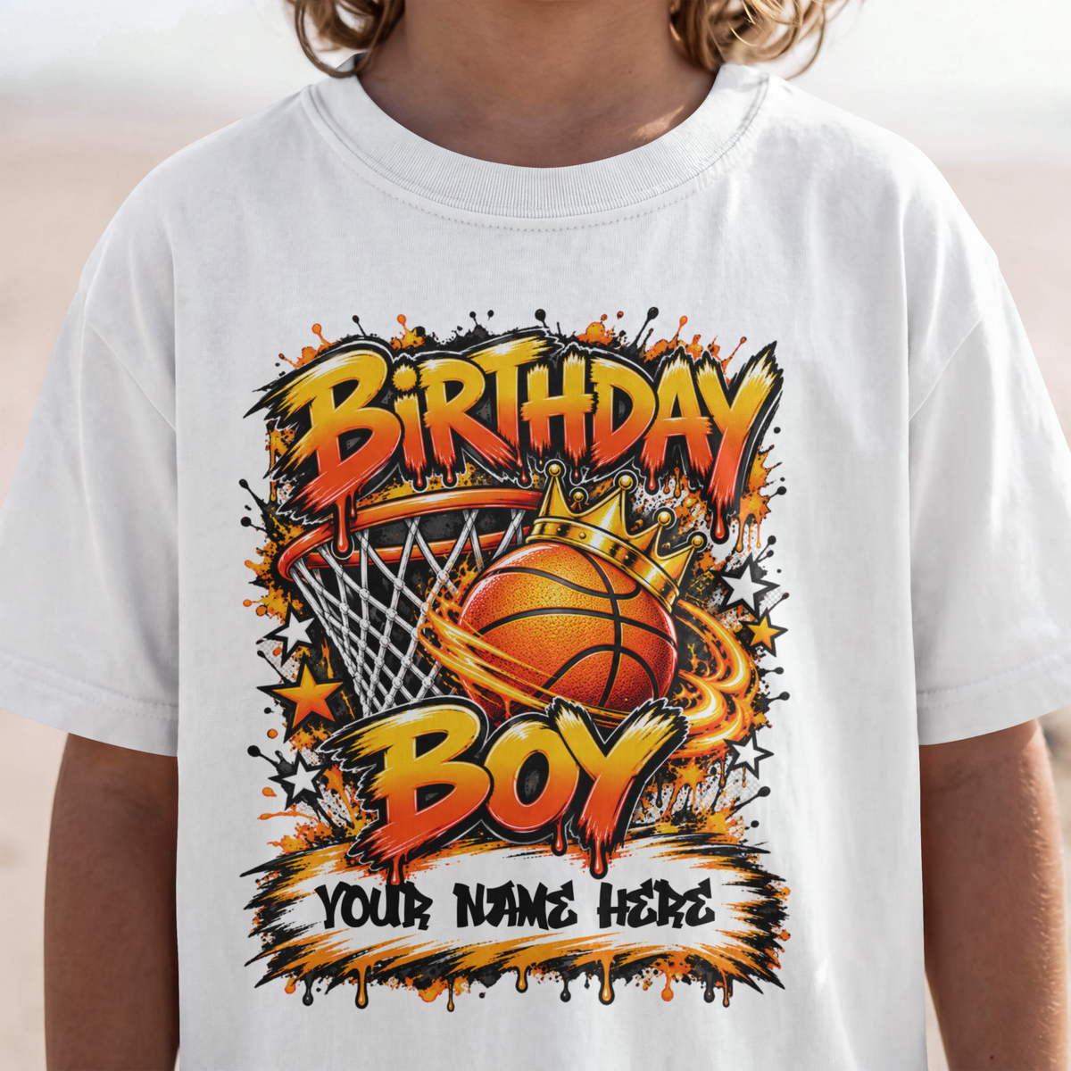 Birthday Boy Basketball Personalized T-Shirt