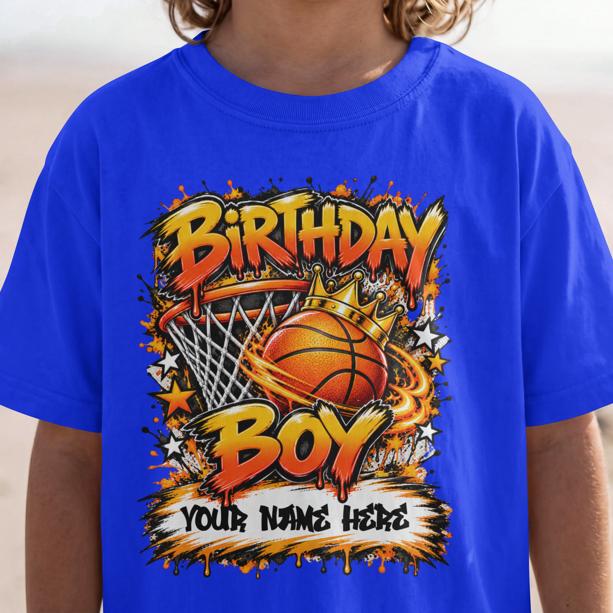 Birthday Boy Basketball Personalized T-Shirt