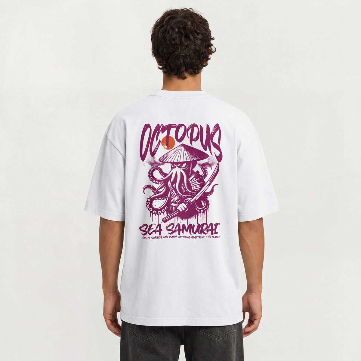 Octopus Sea Samurai Graphic Tee – Deep Sea Warrior Streetwear